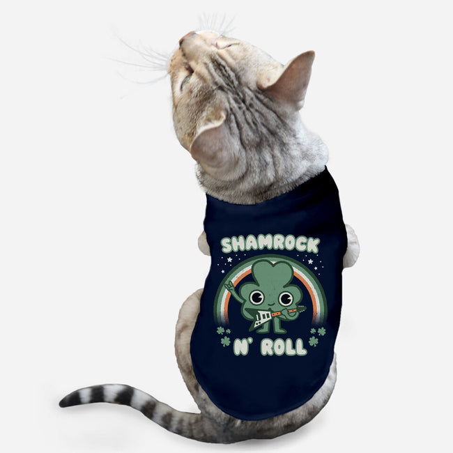 Shamrock N Roll-cat basic pet tank-Weird & Punderful