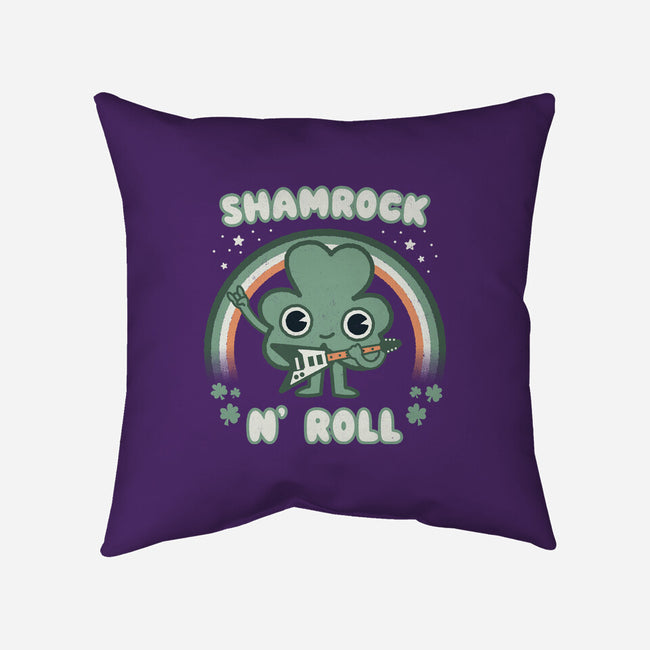 Shamrock N Roll-none removable cover w insert throw pillow-Weird & Punderful
