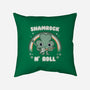 Shamrock N Roll-none removable cover throw pillow-Weird & Punderful