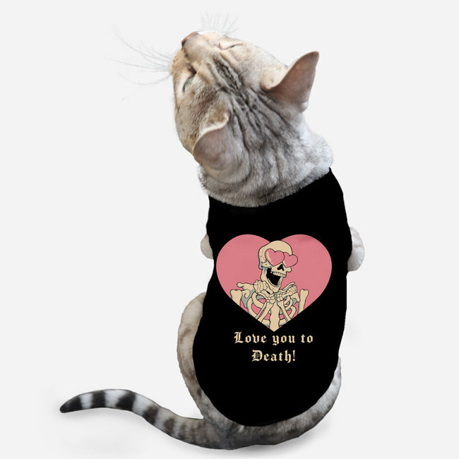 Love You To Death-cat basic pet tank-vp021