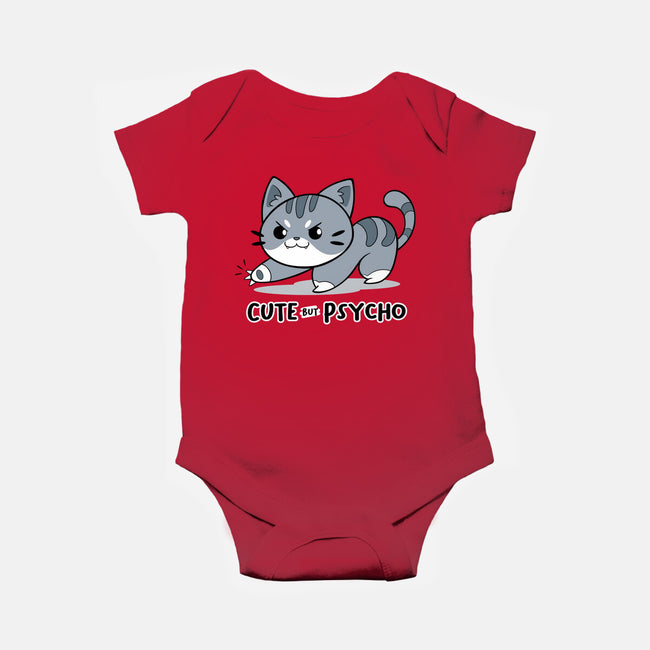 Cute But Psycho Cat-baby basic onesie-Ca Mask