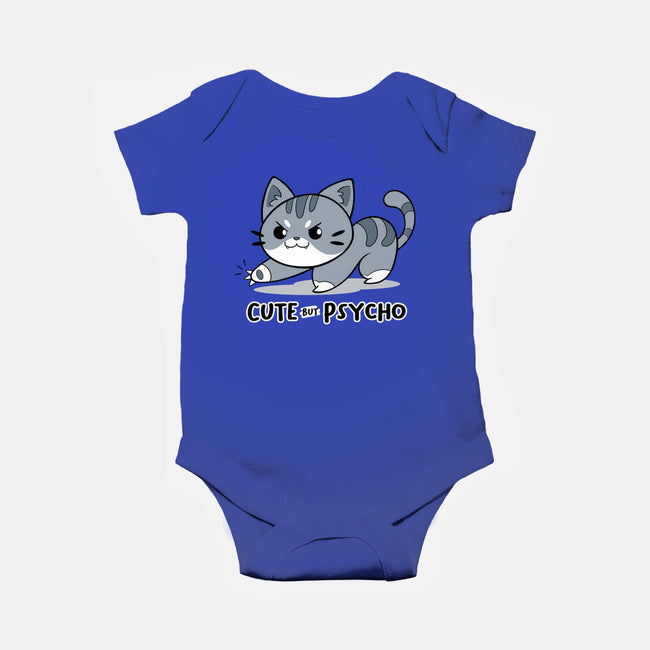 Cute But Psycho Cat-baby basic onesie-Ca Mask