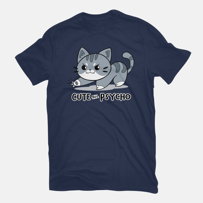 Cute But Psycho Cat-mens basic tee-Ca Mask