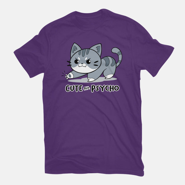 Cute But Psycho Cat-mens basic tee-Ca Mask