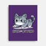 Cute But Psycho Cat-none stretched canvas-Ca Mask