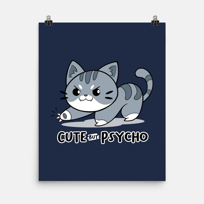 Cute But Psycho Cat-none matte poster-Ca Mask