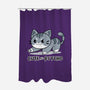 Cute But Psycho Cat-none polyester shower curtain-Ca Mask