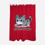 Cute But Psycho Cat-none polyester shower curtain-Ca Mask