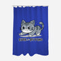 Cute But Psycho Cat-none polyester shower curtain-Ca Mask