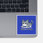 Cute But Psycho Cat-none glossy sticker-Ca Mask