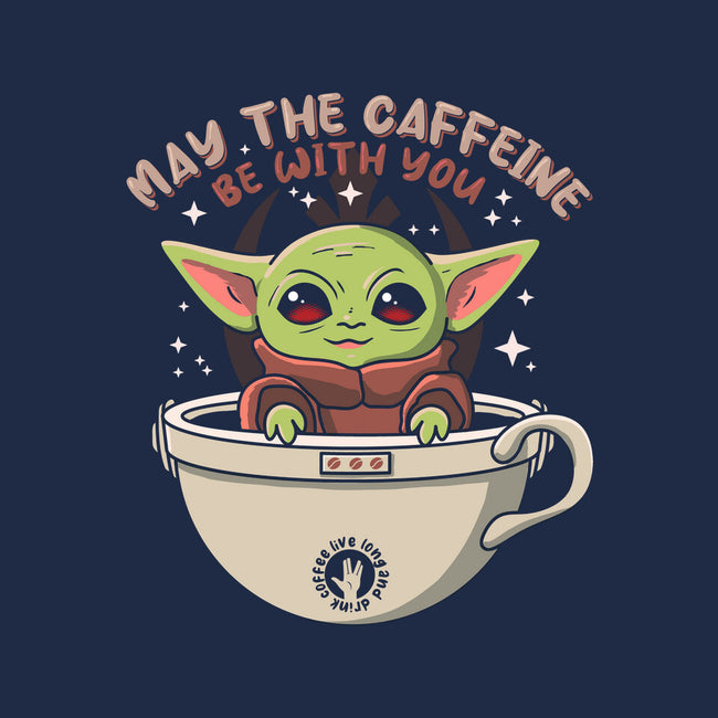 May The Caffeine Be With You-youth basic tee-erion_designs
