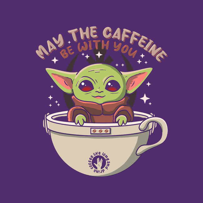 May The Caffeine Be With You-youth basic tee-erion_designs