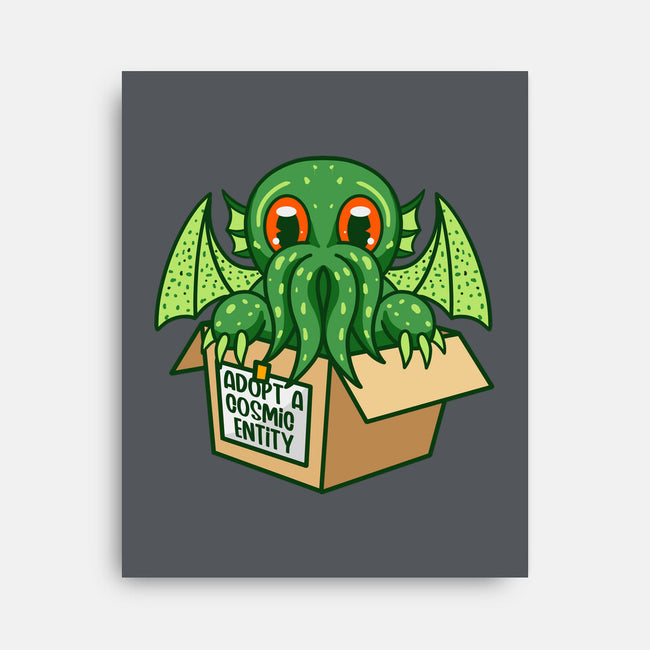 Adopt A Cosmic Entity-none stretched canvas-Nickbeta Designs