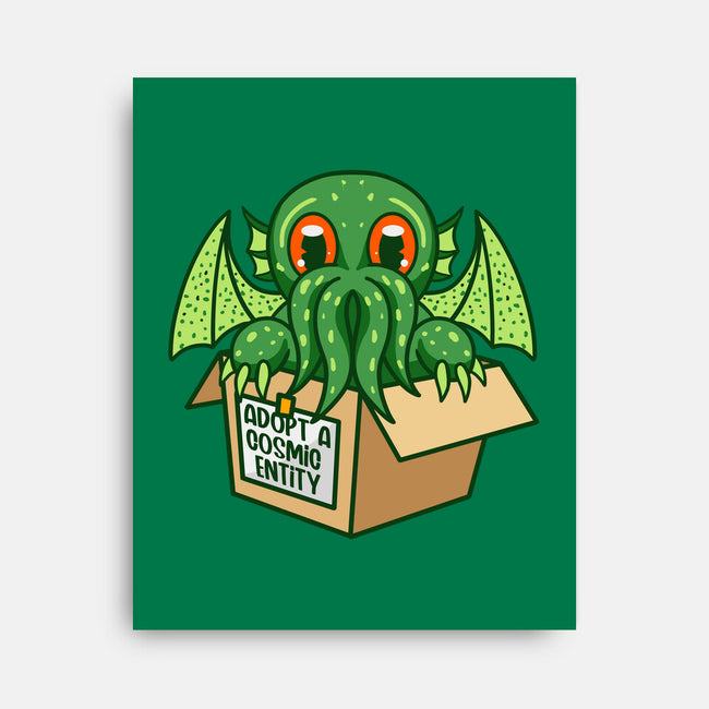 Adopt A Cosmic Entity-none stretched canvas-Nickbeta Designs