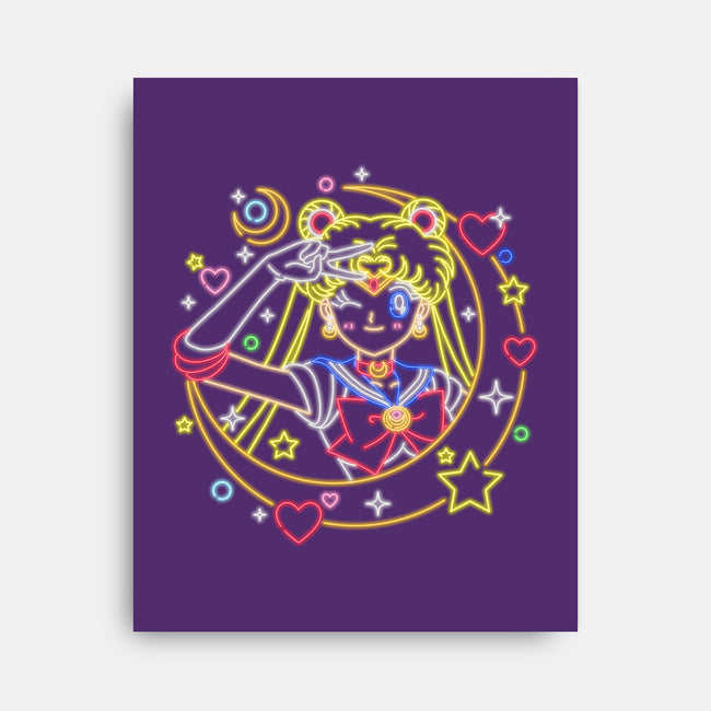 Sailor Scout Neon-none stretched canvas-Diegobadutees