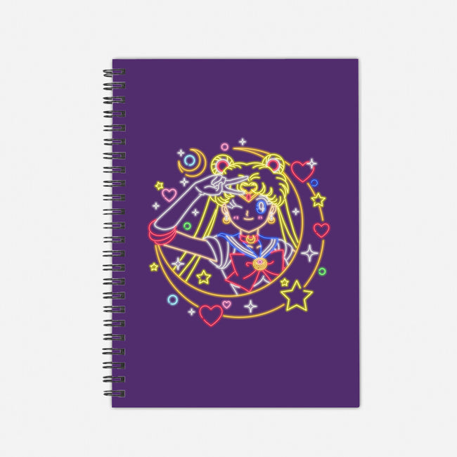 Sailor Scout Neon-none dot grid notebook-Diegobadutees