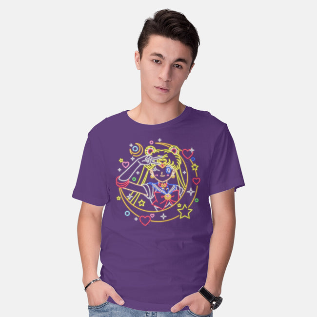Sailor Scout Neon-mens basic tee-Diegobadutees