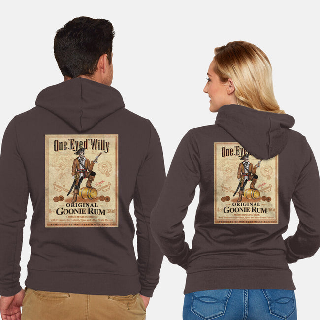 One Eyed Willy Rum-unisex zip-up sweatshirt-NMdesign