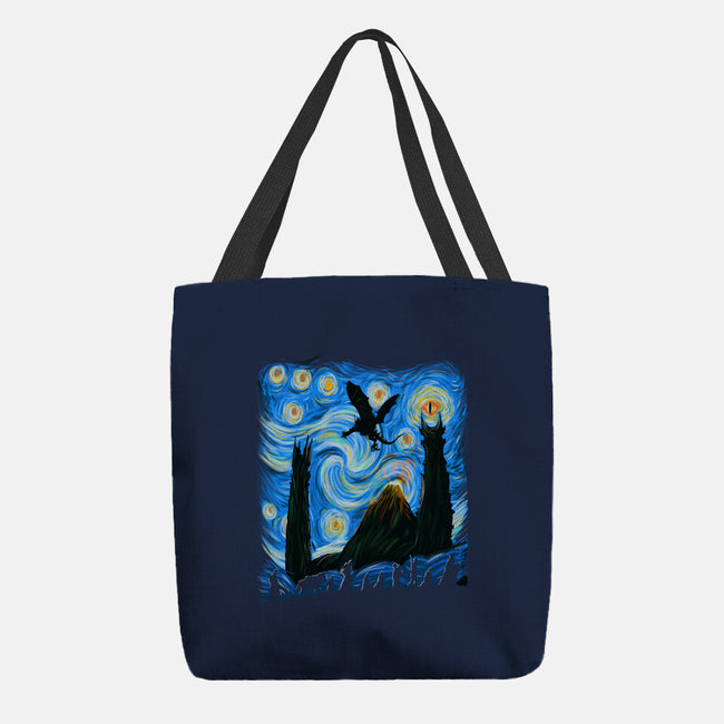 Fellowship In Starry Night-none basic tote bag-fanfabio