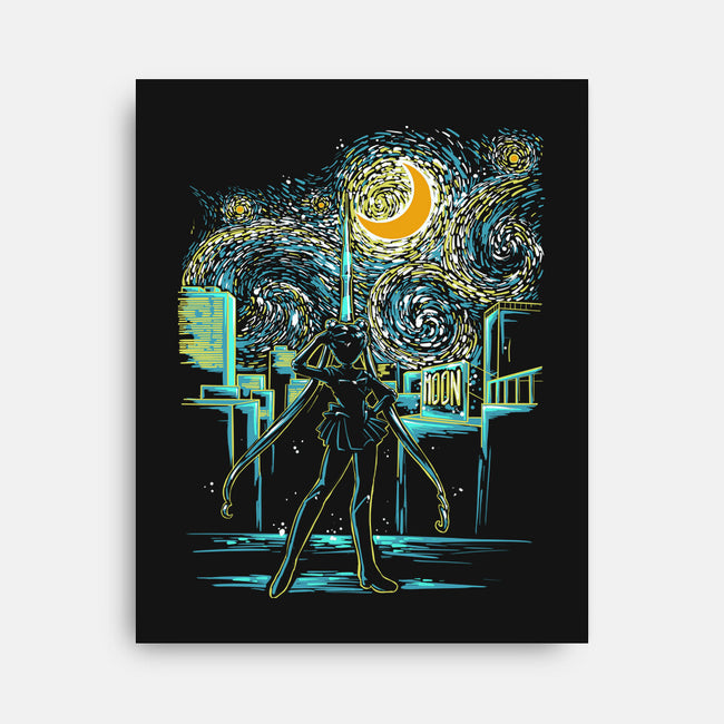 Starry Sailor-none stretched canvas-ellr
