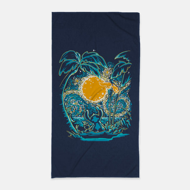 Starry Experiment-none beach towel-ellr