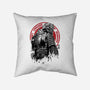 Isaac Clarke Sumi-e-none removable cover throw pillow-DrMonekers