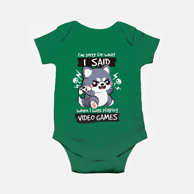 Angry Gamer-baby basic onesie-NemiMakeit