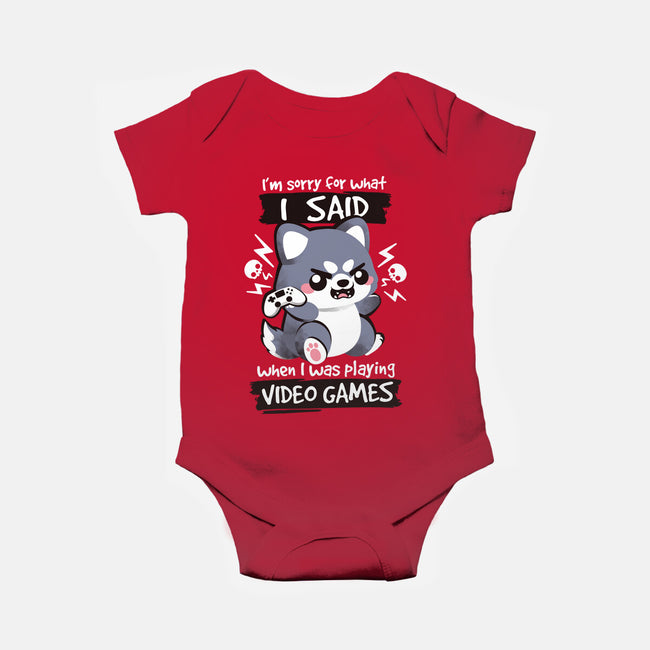 Angry Gamer-baby basic onesie-NemiMakeit