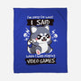 Angry Gamer-none fleece blanket-NemiMakeit