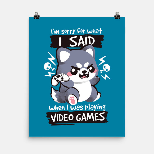 Angry Gamer-none matte poster-NemiMakeit