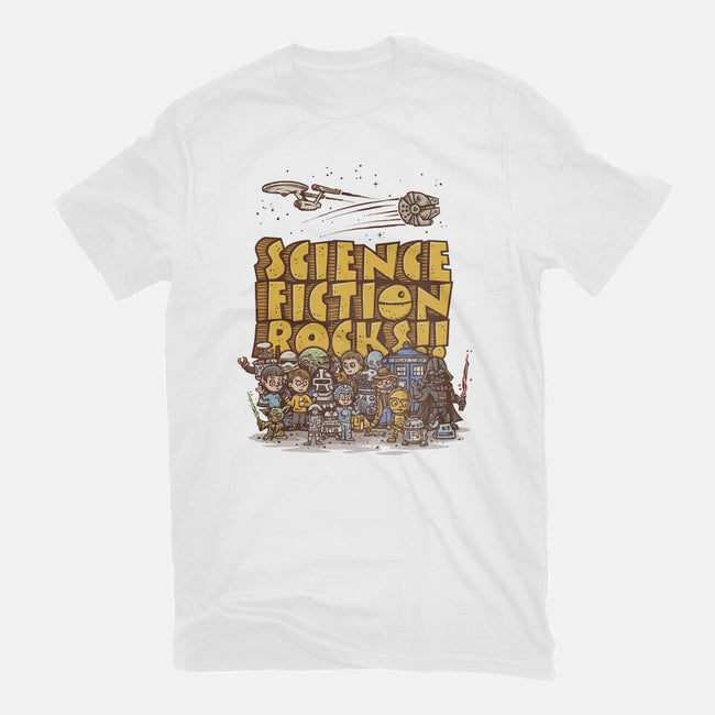 Vintage Science Fiction-mens basic tee-kg07