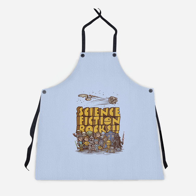 Vintage Science Fiction-unisex kitchen apron-kg07