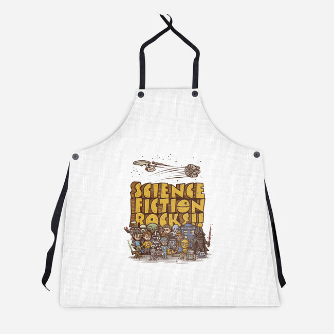 Vintage Science Fiction-unisex kitchen apron-kg07