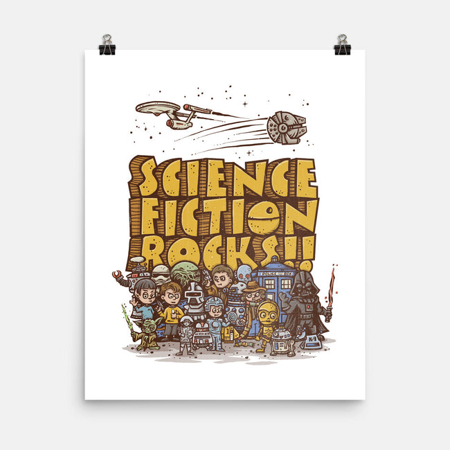 Vintage Science Fiction-none matte poster-kg07