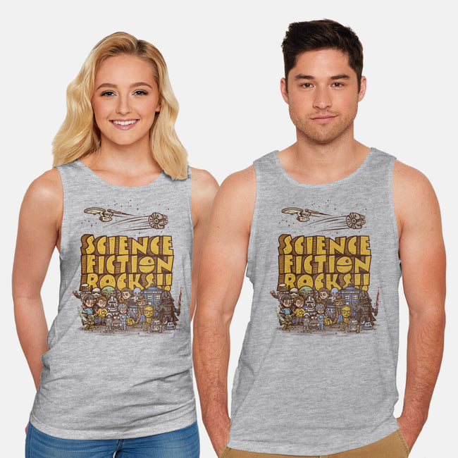 Vintage Science Fiction-unisex basic tank-kg07