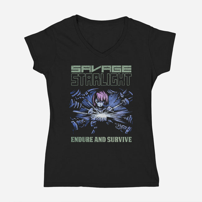 Savage Starlight-womens v-neck tee-kg07
