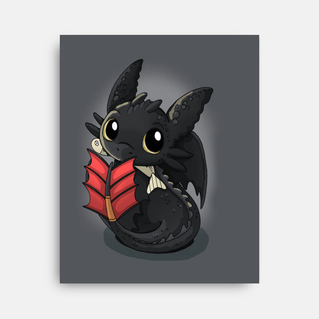 Cutest Dragon-none stretched canvas-Vallina84