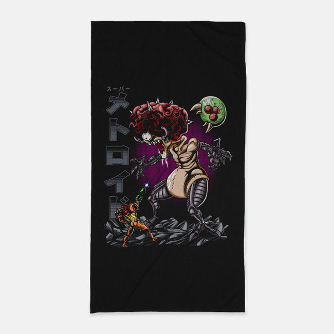 Game Over Motherbrain-none beach towel-Diego Oliver