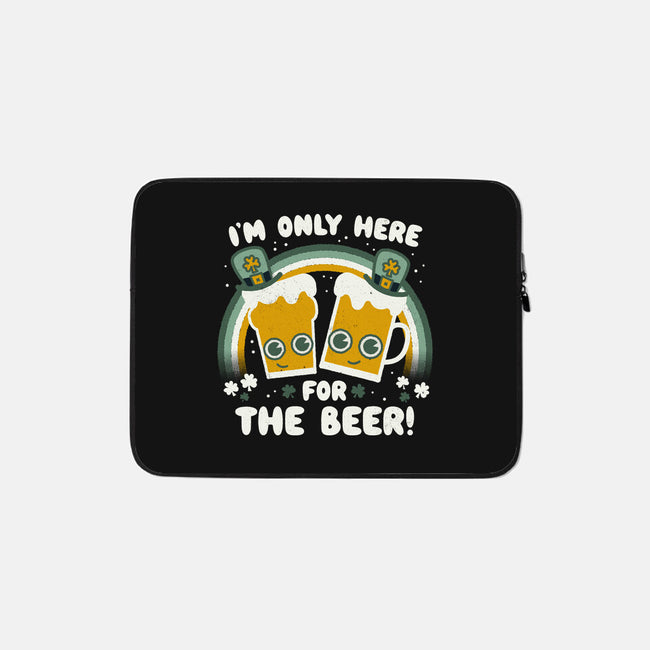 Here For The Beers-none zippered laptop sleeve-Weird & Punderful