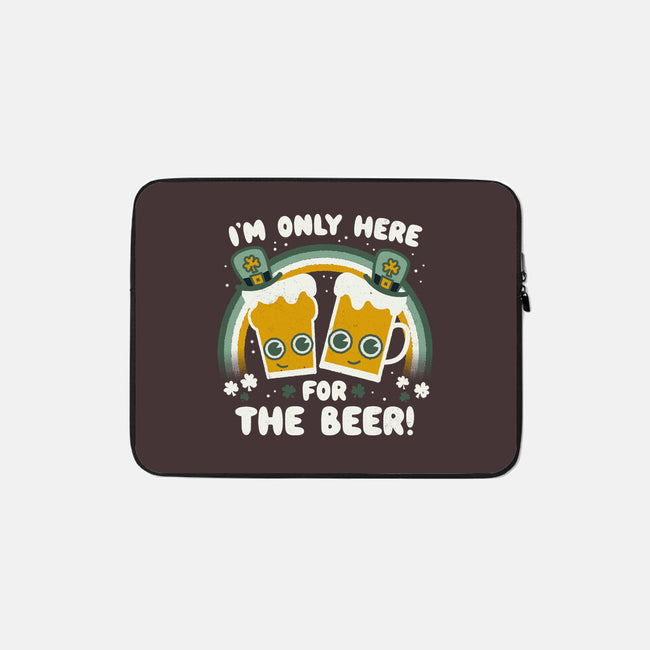 Here For The Beers-none zippered laptop sleeve-Weird & Punderful