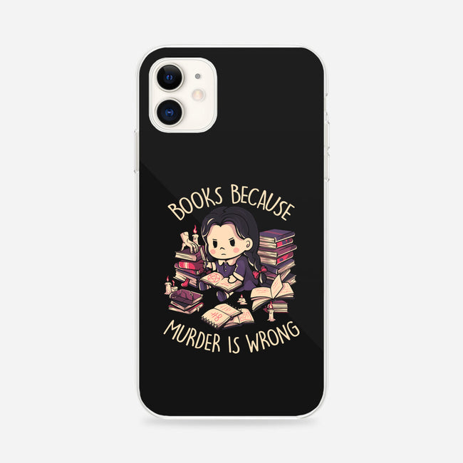 Books Because Murder Is Wrong-iphone snap phone case-eduely