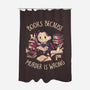 Books Because Murder Is Wrong-none polyester shower curtain-eduely