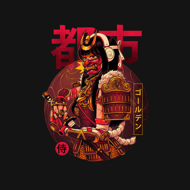 Golden Urban Samurai-mens premium tee-Bruno Mota