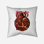 Golden Urban Samurai-none removable cover throw pillow-Bruno Mota