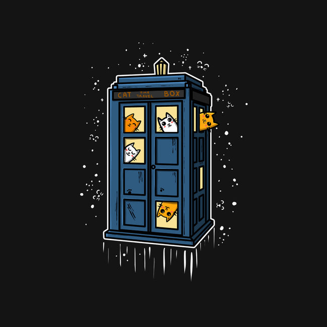 Cat Time Travel-none glossy sticker-erion_designs