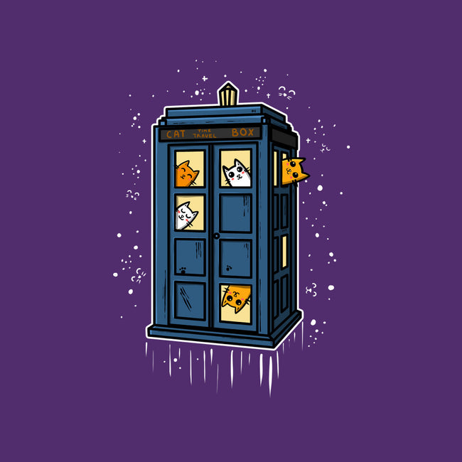 Cat Time Travel-none glossy sticker-erion_designs