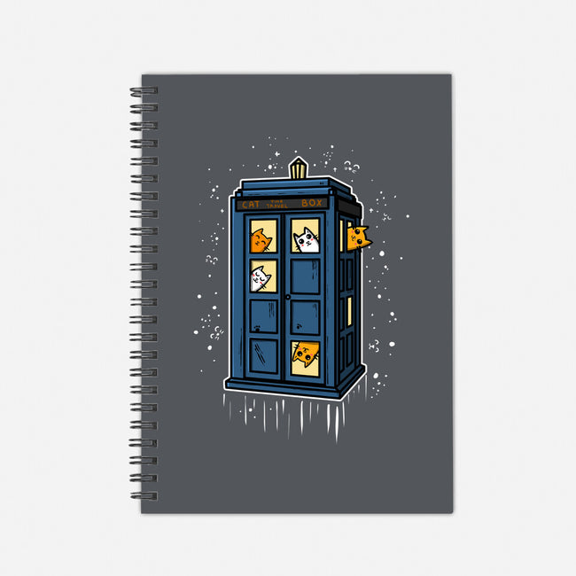 Cat Time Travel-none dot grid notebook-erion_designs