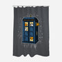 Cat Time Travel-none polyester shower curtain-erion_designs