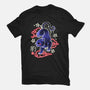 Japanese Panther Street Art-womens fitted tee-NemiMakeit