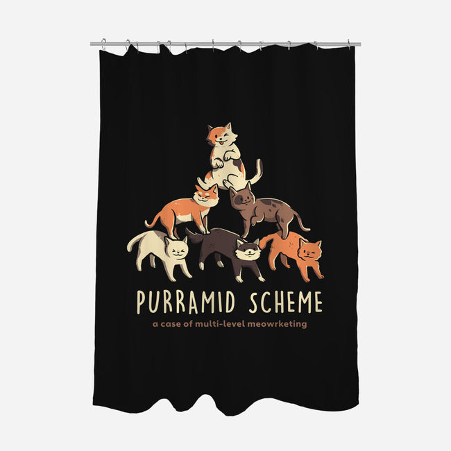 Purramid Scheme-none polyester shower curtain-eduely
